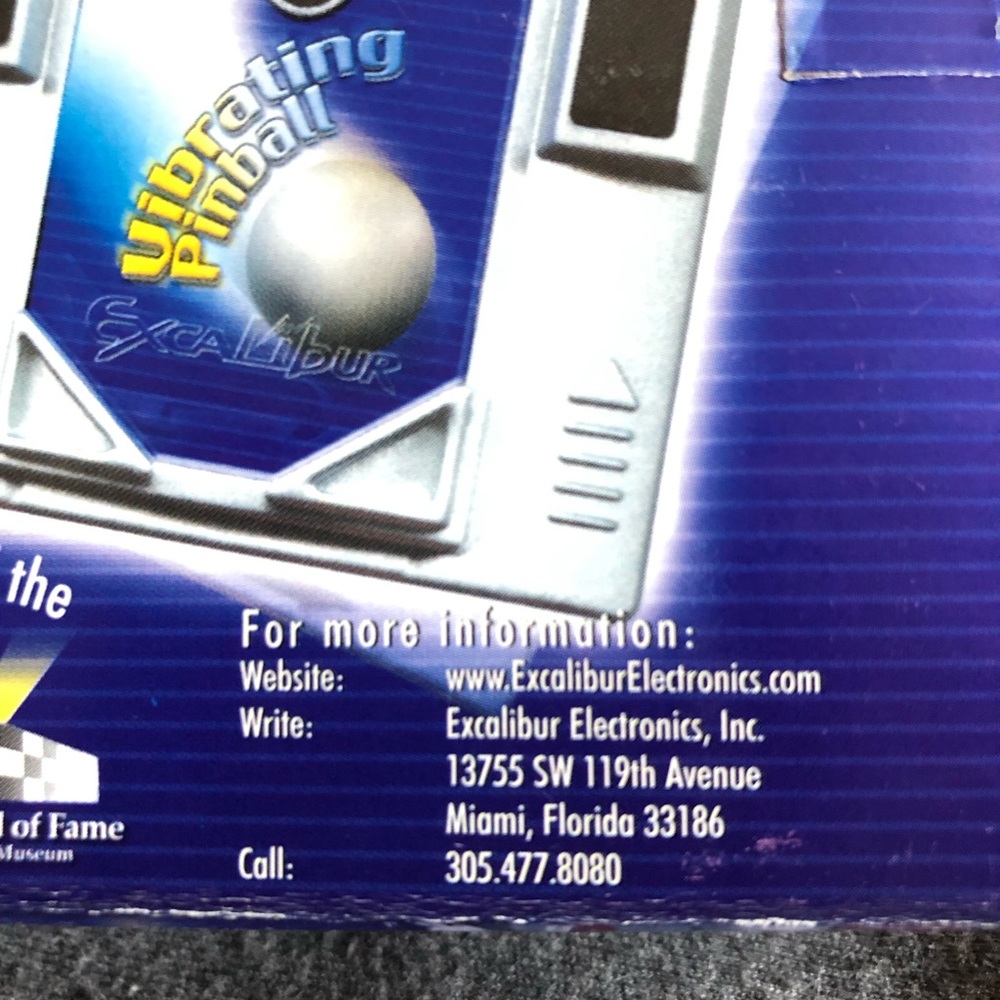Excalibur Vibrating Pinball Handheld Game - Picture 8 of 12